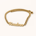 Custom Name Cuban Chain Anklet