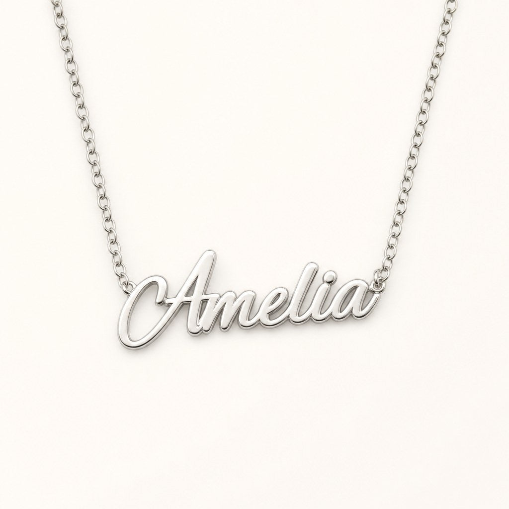 925 Sterling Silver Custom Name Necklace