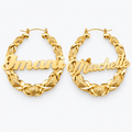 Custom Name Hoop Earrings