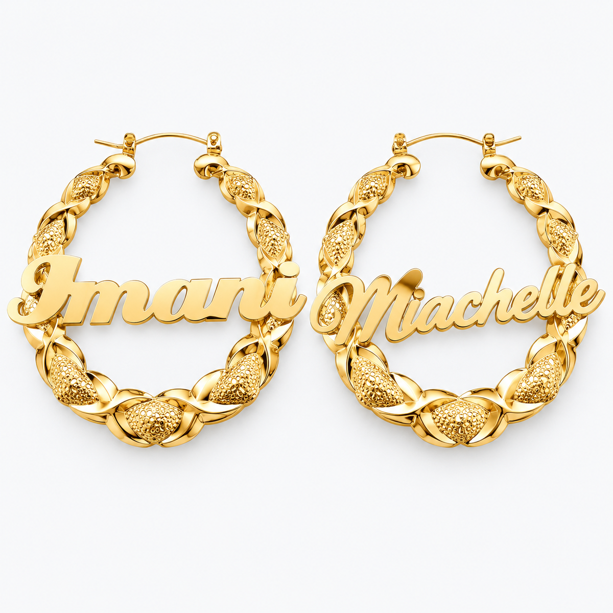 Custom Name Hoop Earrings