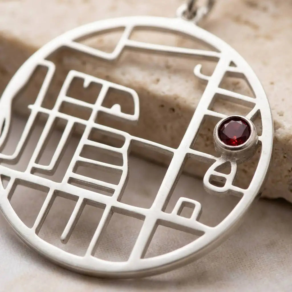 Custom Map Necklace - jewelry gift box