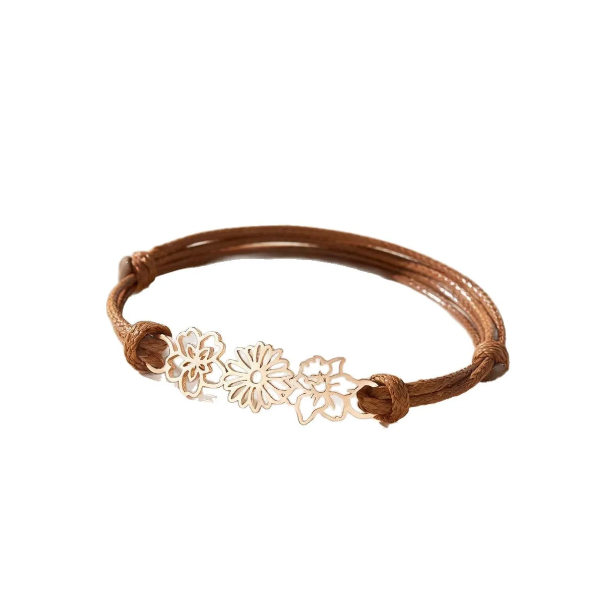 Personalized Birth Flower Bracelet - thumbnail