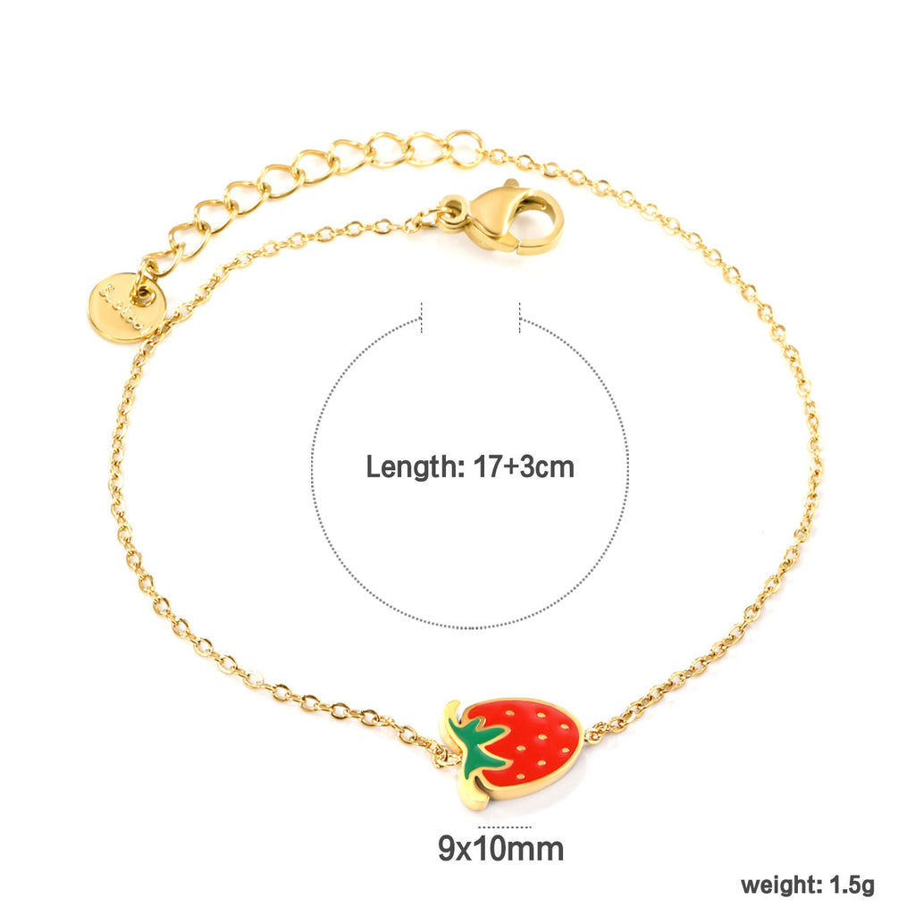Gold Plated Mother of Pearl Heart Bracelet - macro