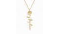 Custom Name Birth Flower Necklace