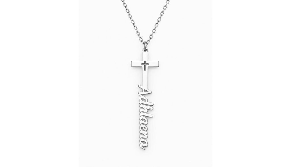 Custom Name Cross Pendant Necklace