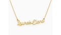 Custom Double Name Necklace with Heart Accent