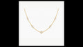 Minimalist Gold Marquise CZ Station Choker Necklace